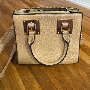 Tan crossbody satchel/handbag